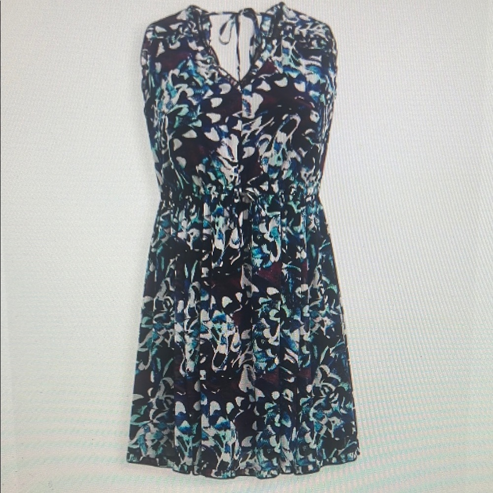 Torrid 4 Mini Chiffon V-Neck Ruffle Floral Mini Dress NWT 4x